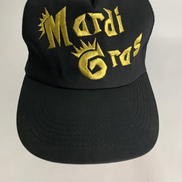 VINTAGE Mardi Gras Hat Cap Snap Back Lot of 2 Men's 90s - Picture 2 of 12